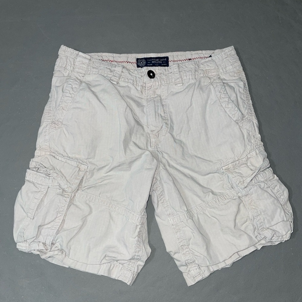 American Eagle Classic Cargo Shorts Men’s Size 32 Gray utility